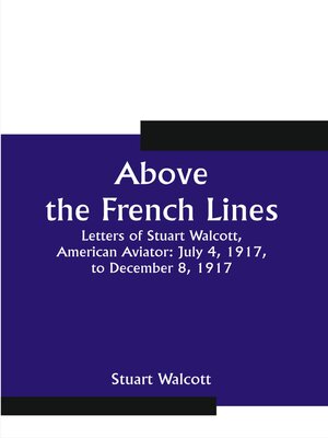 cover image of Above the French Lines